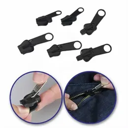 6pcs Instant Reißverschluss Universal Instant Fix Reißverschluss Reparaturkit Ersatz Zip Slider Zähne Rettung Neue Design Reißverschlüsse für Nähen