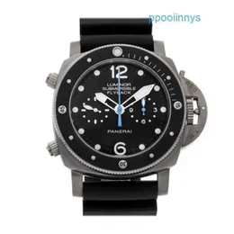 Panerei Luxury Watches Luminors Due Series Swiss Made Luminors Submersible 1950 Flyback Auto Titanium Mens Watch PAM 615 BLZ6