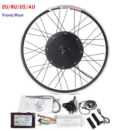 パートMTB EBike Kit 36​​Vまたは48V 20 "29" 250/350/500/1000/1500Wハブモーターダブルウォール合金ホイール付きエレクトリックバイク変換キット