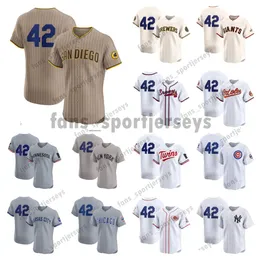 42 Jackie Robinson 30 Drużyn baseball koszulki Padres Blue Jays Brewers Miami Men Youth Women Home Away Alternate Cooperstown Kolekcja zszywane koszulki baseballowe