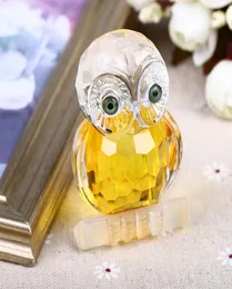 27039039 Glass Crystal Cut OWL Figurines Paperweight Crafts ArtCollection Table Car Ornaments Souvenir Home Wedding Decora1416134