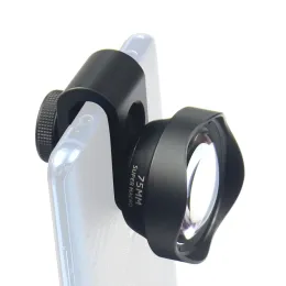 Filtros XTXINTE 16mm Lens de largura de largura/ 65 mm/ 105mm Retrato telefoto/ 10x 75mm Super macro/ peixe lente de celular universal w/ clipe