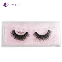 1 par Faux Silk 5D Effect Pure Handmade Full Strip Eyelash 100% Real Mink Natural Tjock Fake Eyelashes Lashes Makeup Extension