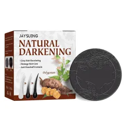 Shampoos escurecimento natural preto cabelos grisalhos sabão recolor