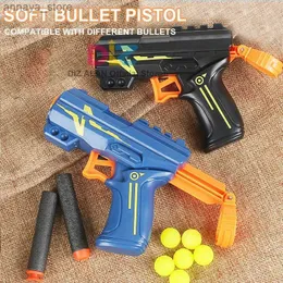 Gun Toys 2pcs Soft Bullet Toy Pistolet dla rywala Zeus Apollo Ball Bullets Dzieci pistoletowe zabawki pianki dart bluster prezent dla chłopców dla dzieci dorosłych2404