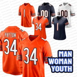 13 Caleb Williams DJ Moore Football Jersey Justin Fields Jaquan Brisker Darnell Wright Mooney Cole Kmet Tremaine Edmunds Devin Hester Walter Payton Montez Sweat