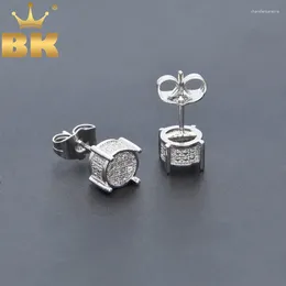 Brincos do garanhão Estilo Estilante micro pavimentado zircão para presente de aniversário feminino Mulheres da moda de luxo 9mm Shape de 9 mm