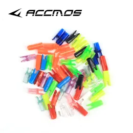 Arrow 100pcs arco e flecha nocks tamanho s/l flecha nock para fibra de vidro de carbono arco -arco caça a arco de arremesso de acesso ao ar livre