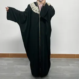Ethic Clothing Rleeves Muzułmańska moda na Bliski Wschód Dubaj Koronkowy Koronkowy luźny, duży swetra szlafrok jalabiya dla kobiet