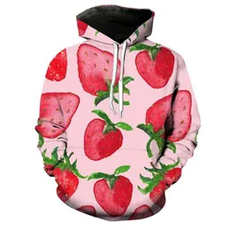 Sweatshirts Nya 3D -tryckfrukter Foods Hoodies för män vattenmelon grafisk huva tröjor barn mode roliga tröjor y2k kläder 240423