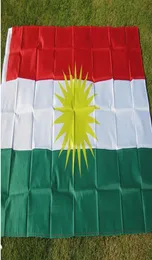 Bandeira curda 90150cm Curdistão bandeira de poliéster pendurada fbannes 2 lados Impresso Home Flag9256433