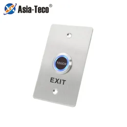 Doorbells Stainless Steel Door Bell Push Button Switch Touch Panel For Access Control Door Switch Slim Exit Push Release Button
