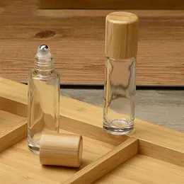 6 pezzi rotolo da 10 ml su bottiglia bottiglia in vetro smerigliato bottiglia doterra oli essenziali a rulli vuoti fiale