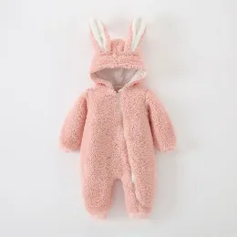 Set Warm 02 Years Baby's Set Spring och Autumn Grab Velvet Boy Clothing Girl Clothing Animal Total Baby Coat Jumpsuit