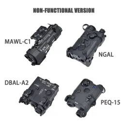 ライト戦術レーザーインジケーターAirsoft NonFunctionalバージョンDbala2 PEQ15 MAWLC1 NGALバッテリーボックスフィット20mmピカティニーレール武器