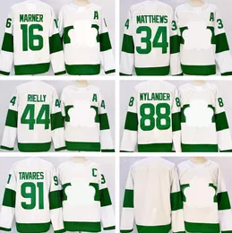 2024 Koszulki hokejowe Home Kingcaps Dhgates 16 Marner 34 Matthews 44 Rielly 88 Mylander 91 Tavares Sports Popular Dhgate Fashion Dropping Zaakceptowane