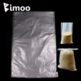 إكسسوارات Bimoo 50pcs 20x30cm 30x40cm حجم الكارب الأسماك الكبرى أكياس PVA بسرعة حل