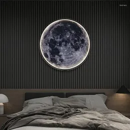 Настенная лампа Луна для спальни кровати гостиная