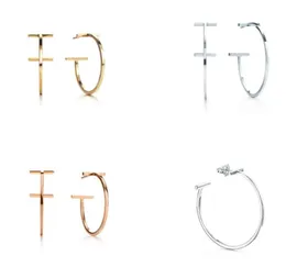 Jubileumsstil Par T Cast Earrings MS 11 Original S925 Silver Valentine039S Day Gift Hoop Huggie2975636