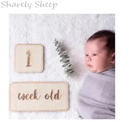 Tillbehör Nyfödd fotografering Rekvisita Baby som växer upp kalenderinspelning Prop Photoshoot Tillbehör Nyfödd baby Fotoshoot -dekoration