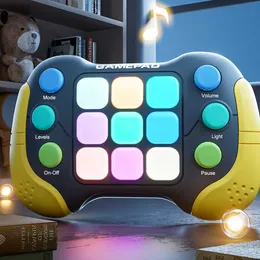 Dekompressionsleksak RGB LED -belysningsspel för barn Electronic Pop Light Quick Push Game Console Fidget Anti Stress Vuxen Stress Relief Toys D240424