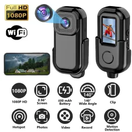 Cameras 1080p mini camera camera camera Action Action Cam Sport DV with screen Video Recording Pocket Camera Back Clip Sports DVR