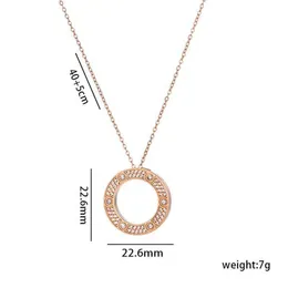 Brand Designer Brand Carter Big Cake Necklace Female Sky Star Full Design unico Luce Luxo Round Titanium Steel Personalized