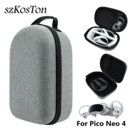 Glasses SZKOSTON Travel Carrying Case for Pico 4 VR Headset Protective Bag EVA Hard Storage Box for Pico 4 VR Accessories