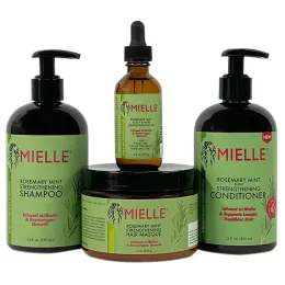 Shampoos Mielle Rosemary Minz stärken ätherisches Öl Shampoo Conditioner Reparatur Kopfhaut Haart beschädigt Verbessert kraume Haare Masque 1pcs