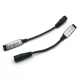 Edison2011 12V 24V LED RGBコントローラーMINI 3KEY DCプラグワイヤーLED RGBブラックホワイトダイマーコネクタ5050 3528 5630 LED STRIP1540803