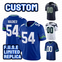 Jaxon Smith-NJigba DK Metcalf Football Jersey Devon Witherspoon Kenneth Walker Geno Smith Tariq Woolen Tyler Lockett Bobby Wagner Marshawn Replica Replica Jersey