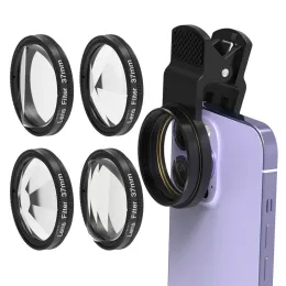 Filtri Knightx Mobile Phone Lens Clip Universal 37mm Macro Lens Prism Filter Camera Lens per lenti per smartphone