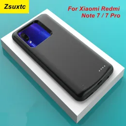 Случаи 6500 мАч для Xiaomi Redmi Note 7 Battery Case Redmi Note 7 Pro Phone Cover Bank для Xiaomi Redmi Note 7 Pro Carder Case