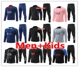 21 22 Kids Mens Tracksuits Real Sur Jacket Training Suit Soccer Tracksuits 2021 2022 Madrids Child Football Jackets Tracks3562464