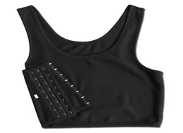 S5XL Düz Göğüs Bağlayıcı Les CorSet Tomboy Lezbiyen İç Çamaşır Kadın Dikişsiz Yaz Kısa Yelek Artı Boyut Top Şarkıcı Budier 2202079104