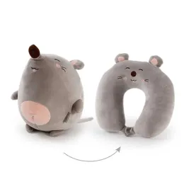 Kudde 2in1 Ushaped Cartoon Convertible Deformable Double Neck Pillows Stöd kudde nackstöd Office tupplur Kids rese kudde