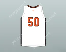 Nome personalizzato da uomo Youth/Kids Marcus Parrish 50 Bishop Hayes Tigers Home Basketball Jersey The Way Back Top Top Stitched S-6XL