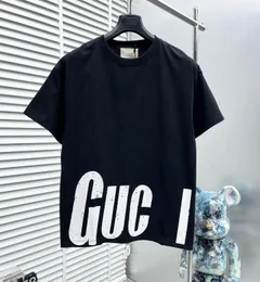 Men camiseta de camiseta de manga curta casual designer solto de luxo 100 letras de algodão puro de algodão impressão superior rua hip-hop Rap homens e mulheres y2k7