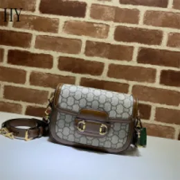 Designer Luxury Mini Bag 2WAY crossbody Bag 658574 Hor bit SHOULDER BAG IN BROWN 7A best quality