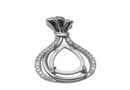 Beadsnice Sterling Silver Zircon Jewelry نتائج الأحجار الكريمة وضع Cabochon تصاعد ل 12 × 8 مم معرف الحجر 345045685952