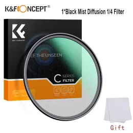 Аксессуары KF CONCEPT CSeries Black Mist Diffusion 1/4 Фильтр 49mm82mm Mist Dreamy Cinematic Effect для видео/видеоблога/портретной фотографии