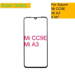 Panel 10pcs/Los für Xiaomi MI CC9E Touchscreen -Panel Vordere Außenglaslinse für Xiaomi Mi A3 LCD -Glas mit OCA -Ersatz
