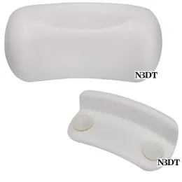 Travesseiro branco água impermeável Spa Banho banheira apoio de pill suportes com sucção de borracha