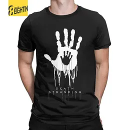 Men's T-Shirts Vintage Death Stranding Hand T-Shirt Men O Neck Cotton T Shirt Kojima Hideo Short Sleeve Tee Shirt Gift Idea Clothes T240425