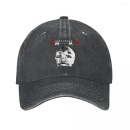 Ball Caps Depeches Mode Skull Memento Mori Baseball Cap Vintage Distressed Denim Washed Snapback Hat Unisex Outdoor Running Golf