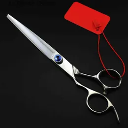 Hair Scissors Hair Scissors Professional Left Handed Japan 440c 8 Inch Pet Grooming Dog Shears Cutting Barber Hairdressing Q240425