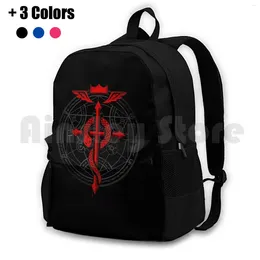 Рюкзак Fullmetal Alchemist Flamel Outdoor Peliking Riding Riding Sport Scort Sack Sack