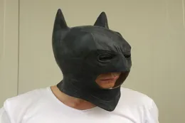 na cosplay Batman Masks Dark Knight Adult Full Head Batman LaTex Maska Hood Silikonowa Halloween Party Black Mask Per Hero CO42929219517128