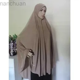 Hijabs moda musulmano hijab sciarpa oversize 120x110cm khimar islam velo hijab femme musulman jersey turban d240425