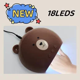 Trockner Nagel Trockner 18 LEDs Nagel Lampe Cartoon UV -Lampe zum Heilung aller Gelnagellack mit Bewegungsempfindungs -Maniküre -Pediküre Salon -Werkzeug